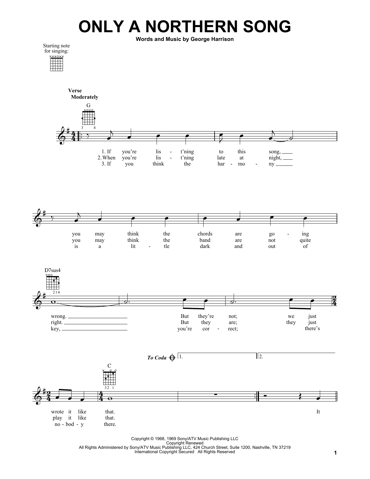 Product picture to: Only A Northern Song