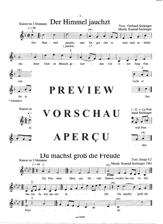 gallery: Weihnachtskanons , , (Gemischter Chor SAT)