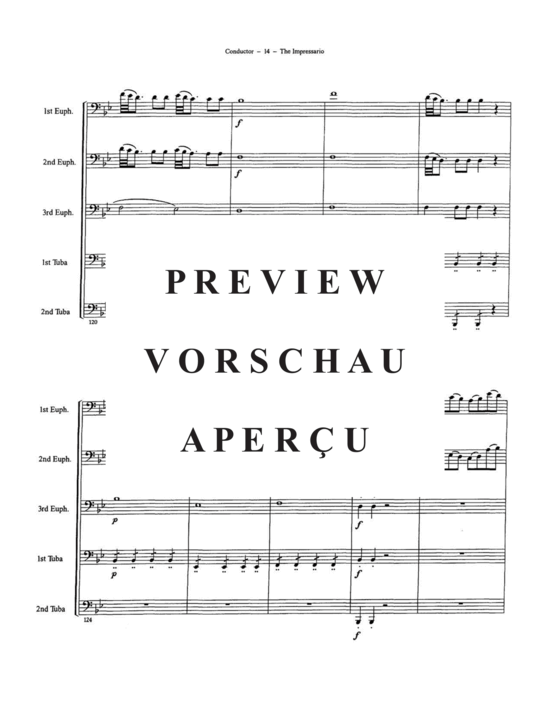 Product gallery: Page 18 of 21 Impresario Overture, The , , (Tuba Quintet EEETT)