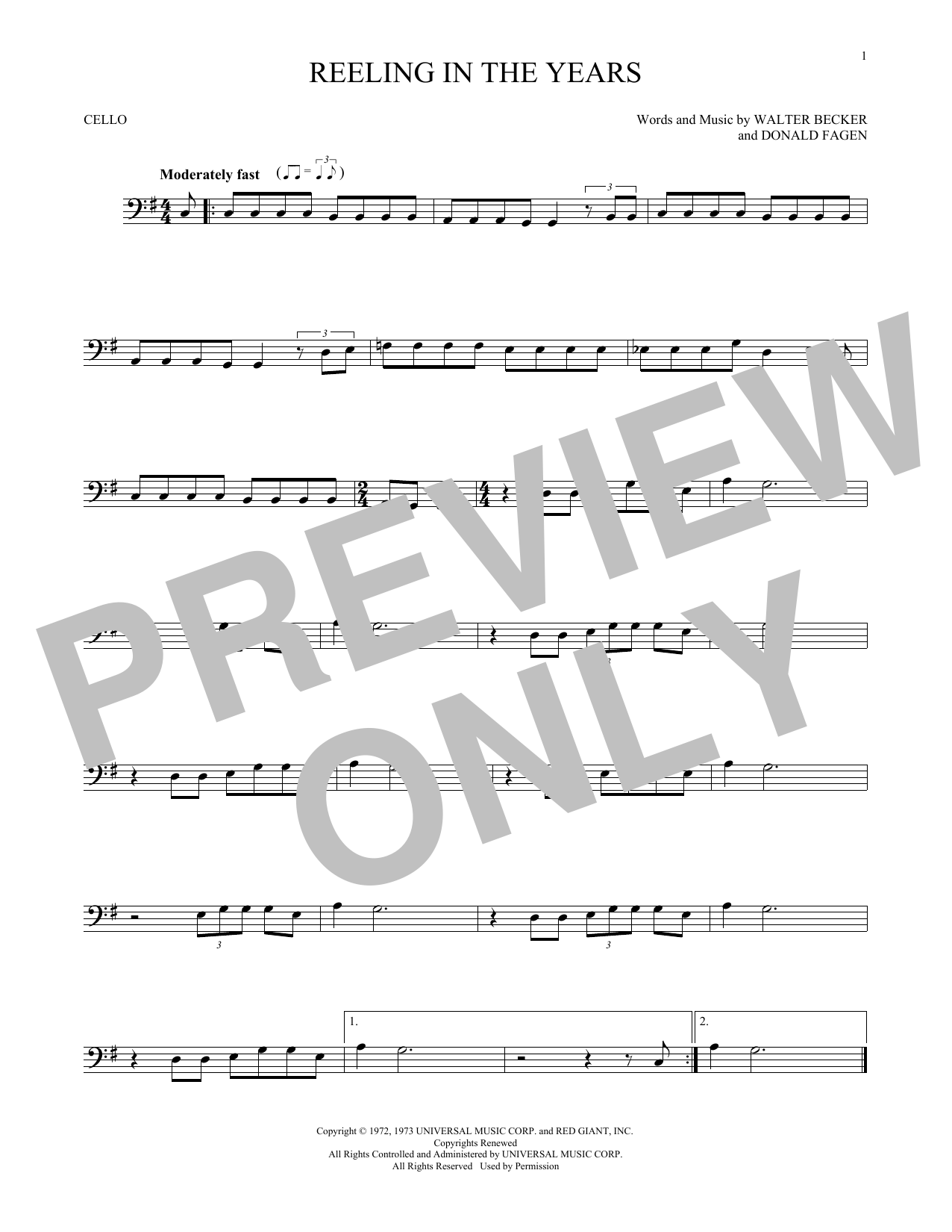 Produktgalerie: Seite 1 von 1 Reeling In The Years, Steely Dan, Violoncello