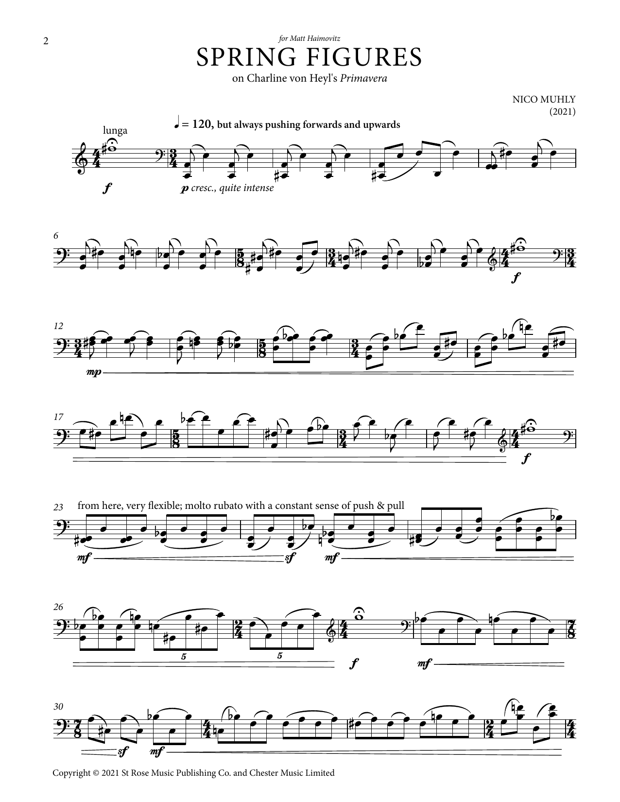 Produktgalerie: Seite 1 von 1 Spring Figures, Nico Muhly, Violoncello