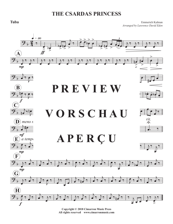 Produktgalerie: Seite 10 von 10 The Csardas Princess , , (Blechbläser Quintett)