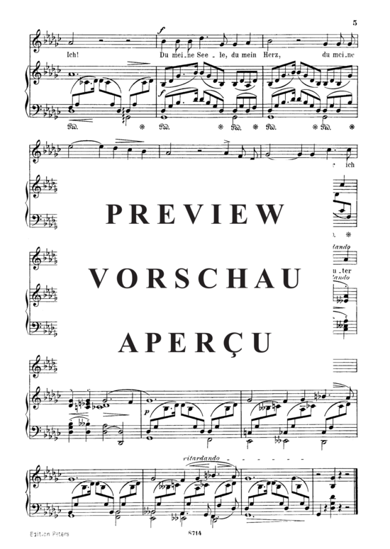 Product gallery: Page 4 of 4 Widmung Op.25 No.1, , Medium Voice and Piano