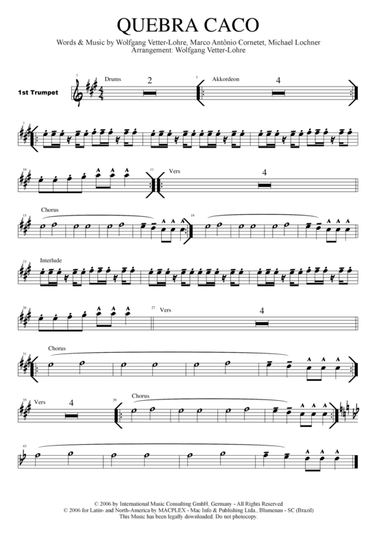 Product picture to: Quebra caco Marco Antonio Cornetet (Banda Pomerana)