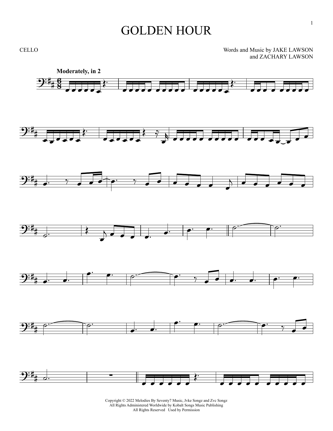 Produktgalerie: Seite 1 von 1 Golden Hour, Jvke, Violoncello