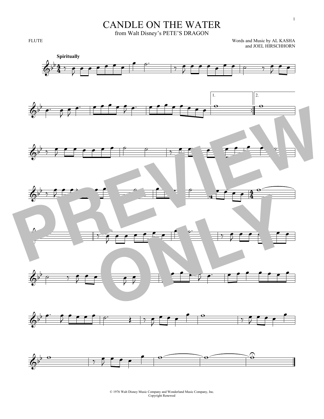 Product gallery: Page 1 of 1 Candle On The Water (from Pete's Dragon), Helen Reddy