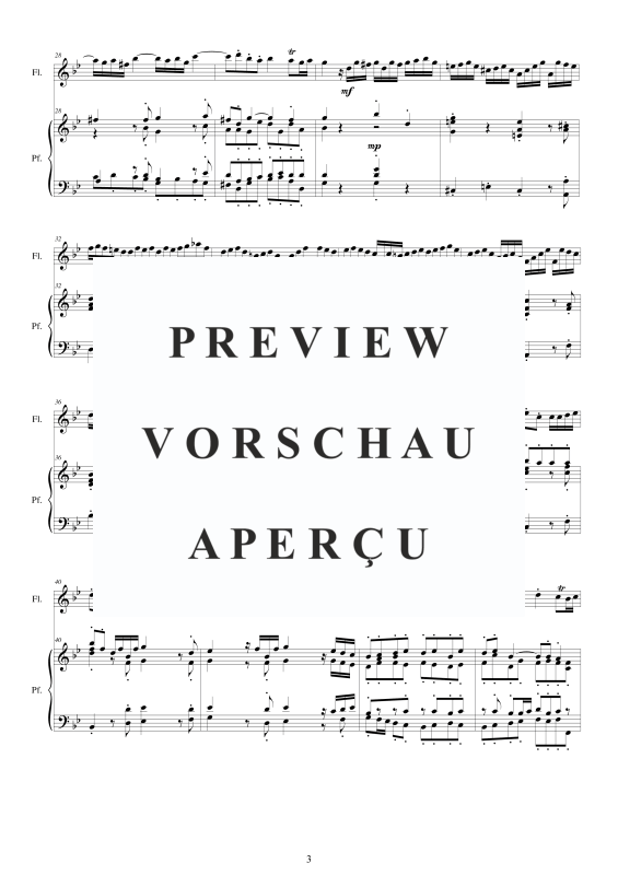 Produktgalerie: Seite 4 von 11 Flute Concerto No.1 in B-Dur Op.5, , Querflöte Solo und Klavier/Cembalo