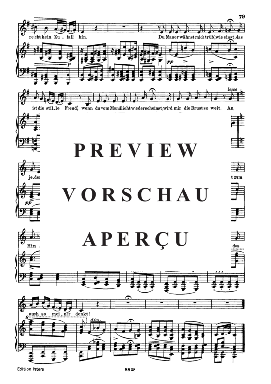 Product gallery: Page 4 of 4 Am Fenster D.878, , Low Voice and Piano