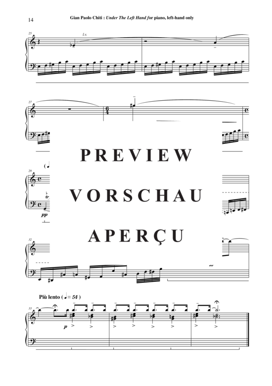 Product gallery: Page 15 of 15 Under The Left Hand , , Piano Solo