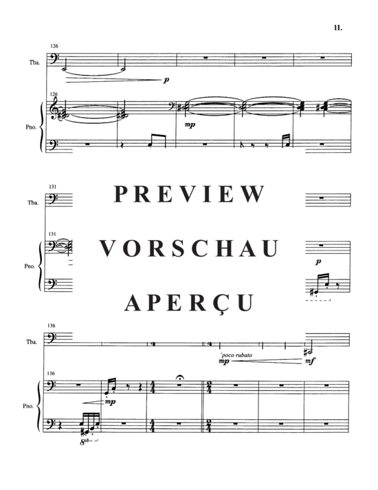 Produktgalerie: Seite 15 von 21 Deep Calls to Deep (At the Thunder of Your Waterspouts) , , Tuba und Klavier