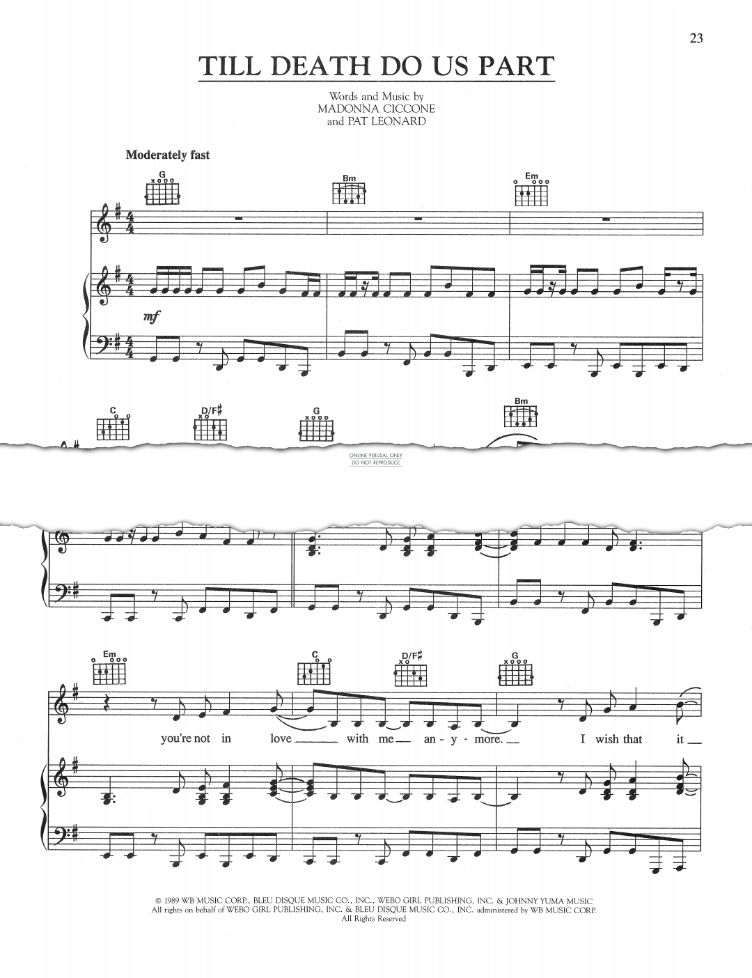 Product gallery: Page 1 of 1 Till Death Do Us Part, Madonna