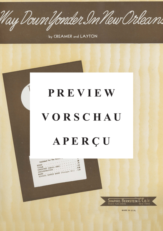 Produktgalerie: Seite 2 von 8 Way Down Yonder In New Orleans , Popular Standard, Klavier und Gesang