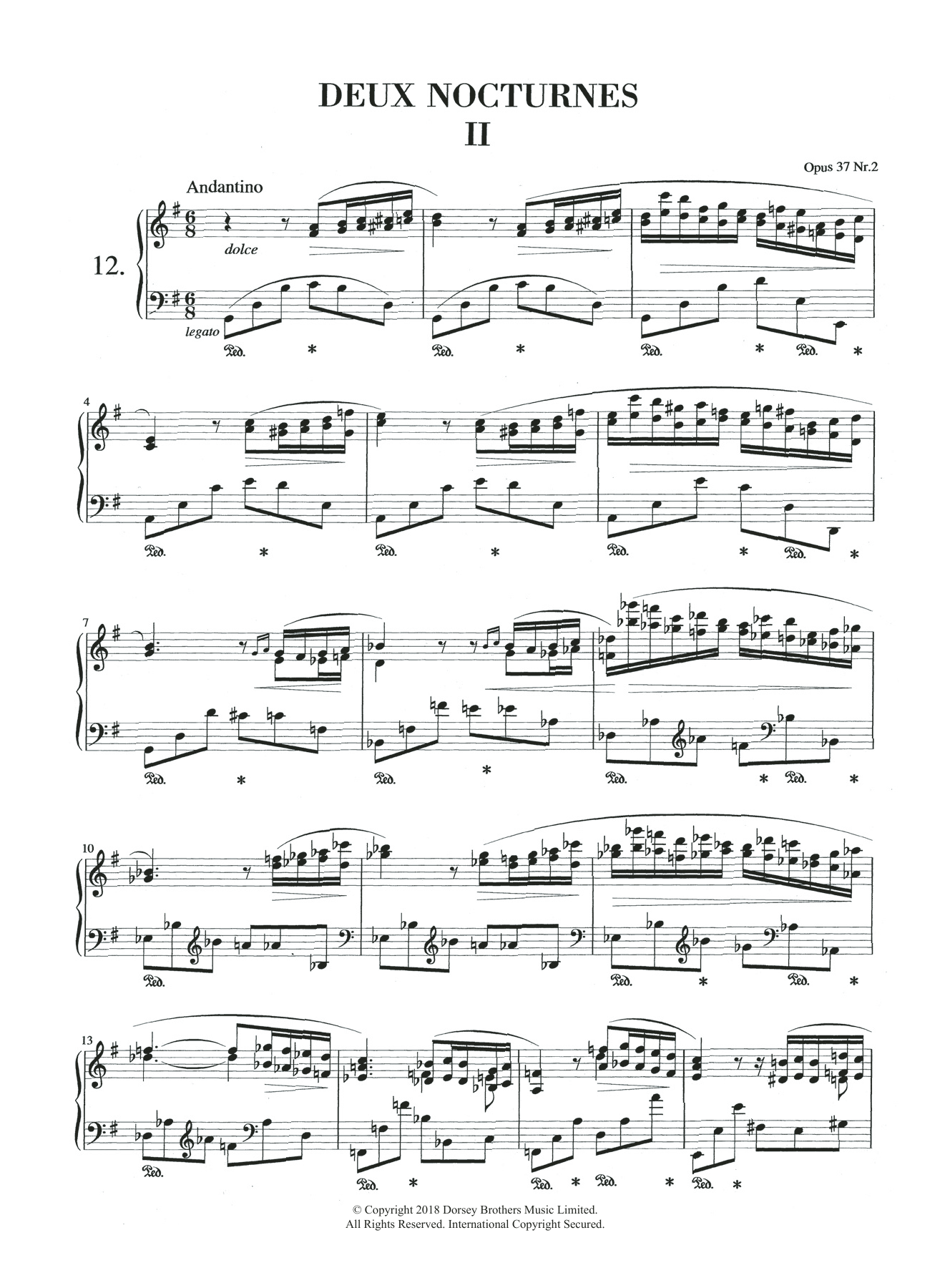Product picture to: Nocturne in G Major, Op.37, No.2