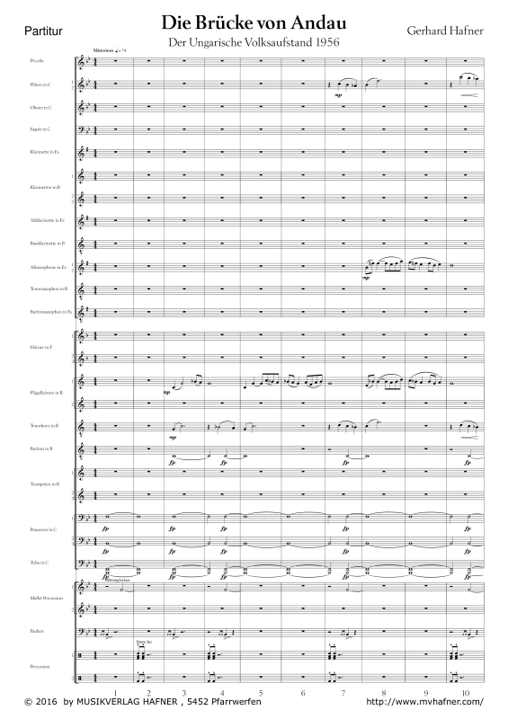 Product gallery: Page 1 of 11 Die Brücke von Andau, , (large wind orchestra)