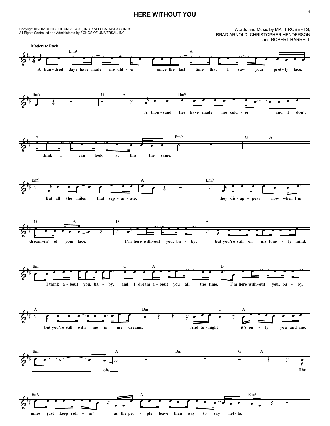 Produktbild zu: Here Without You