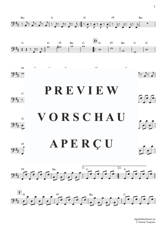 Produktgalerie: Seite 4 von 6 L'Amour Toujours, Gigi D'Agostino, E-Bass