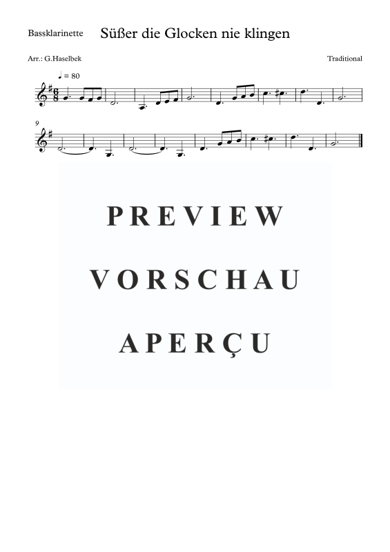 gallery: Süßer die Glocken nie klingen, , Clarinet Quartet