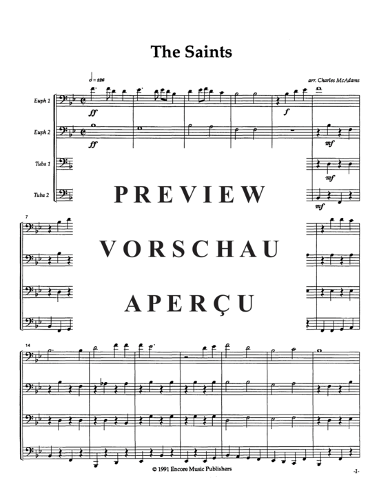 Product gallery: Page 3 of 10 The Saints , , (Tuba Quartett EETT)