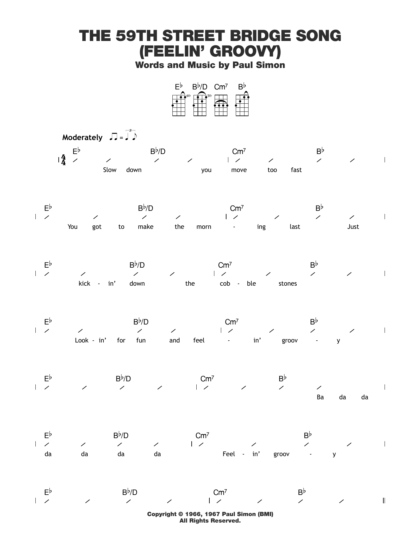 Product gallery: Page 1 of 1 The 59th Street Bridge Song (Feelin' Groovy), Paul Simon