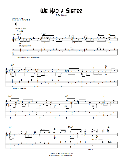 Product gallery: Page 1 of 1 We Had A Sister, Pat Metheny