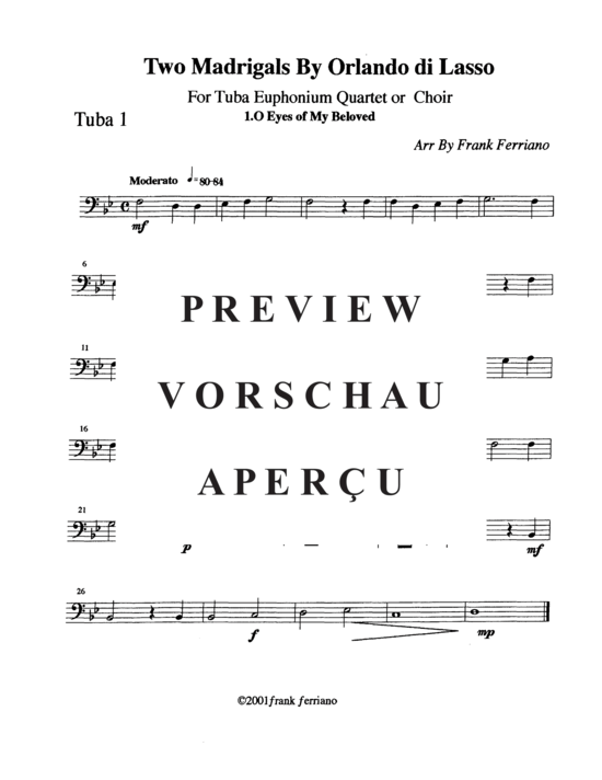 Produktgalerie: Seite 11 von 14 Two Madrigals , , (Tuba Quartett EETT)