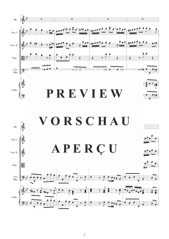 Produktgalerie: Seite 3 von 11 Concerto No.11 in B-Dur Op.9, , Oboe Solo, Streicher Ensemble und Cembalo