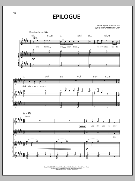 Produktbild zu: Epilogue (from Carrie The Musical)