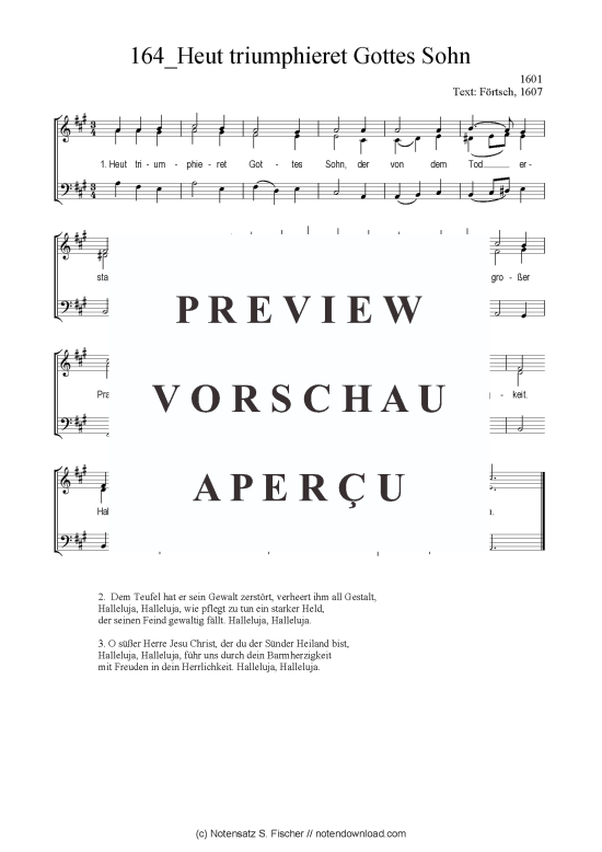 Produktbild zu: Heut triumphieret Gottes Sohn 1601 / Förtsch, 1607