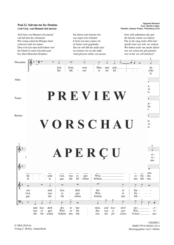 gallery: Lutherpsalmen (Psalmen 12, 14, 46, 67, 124,128, 130), , (Gemischter Chor)