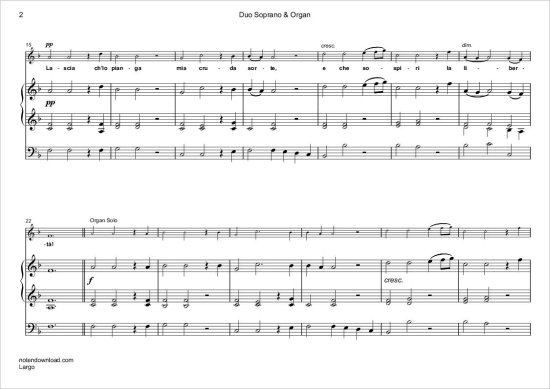 Product gallery: Page 3 of 5 Largo (Rinaldo: Arie der Almirena) , ,  (soprano/tenor + organ)