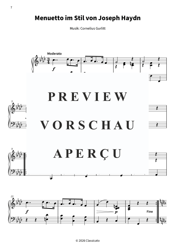 Product gallery: Page 9 of 11 Ach du lieber Augustin op. 115 - Charakterstücke im Stil berühmter Meister, , Solo Piano
