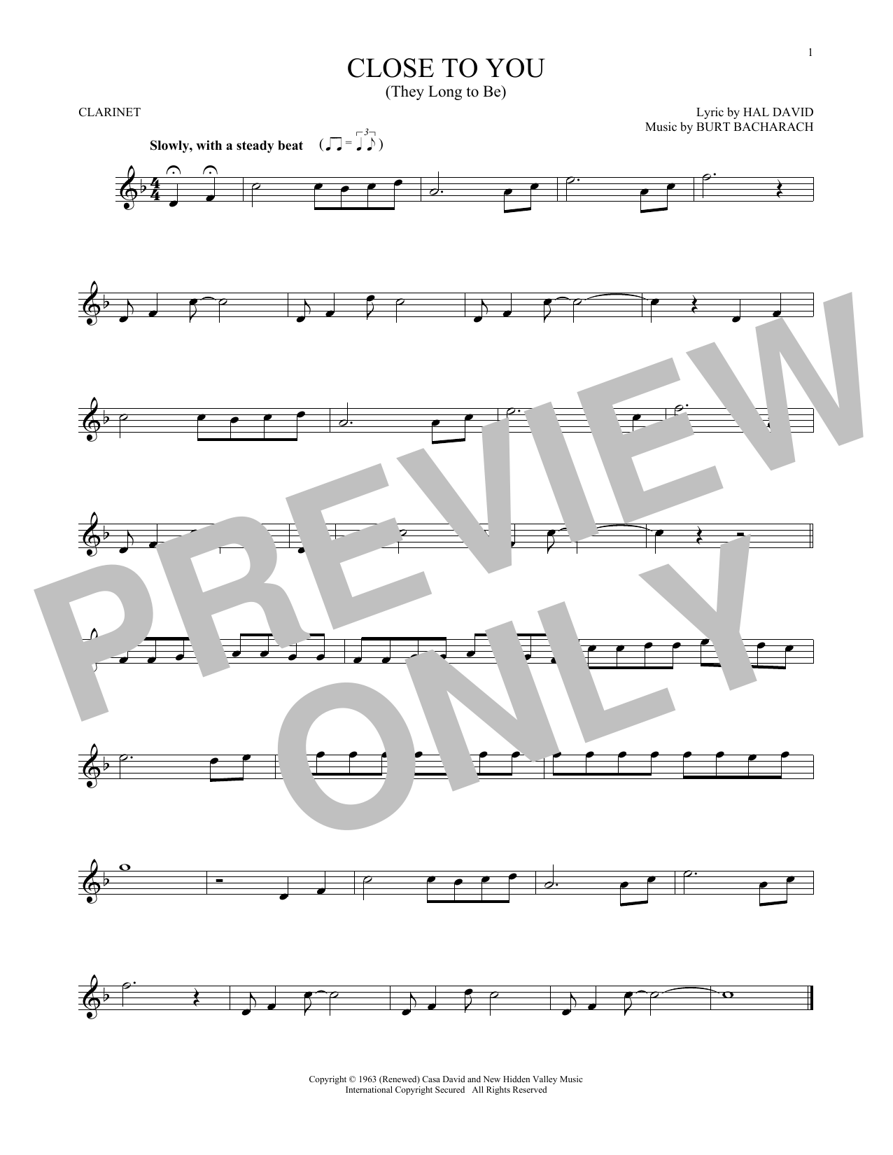 Product gallery: Page 1 of 1 (They Long To Be) Close To You, Carpenters