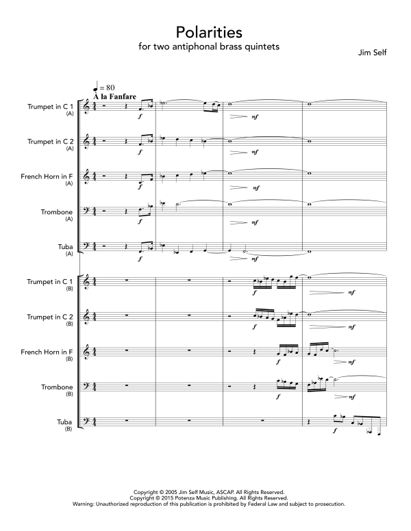 Produktgalerie: Seite 1 von 11 Polarities, , (Blechbläser Quintett 2-fach besetzt)