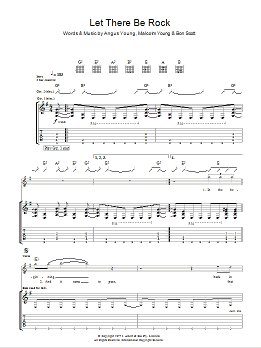 Produktgalerie: Seite 1 von 1 Let There Be Rock, AC/DC, Gitarre