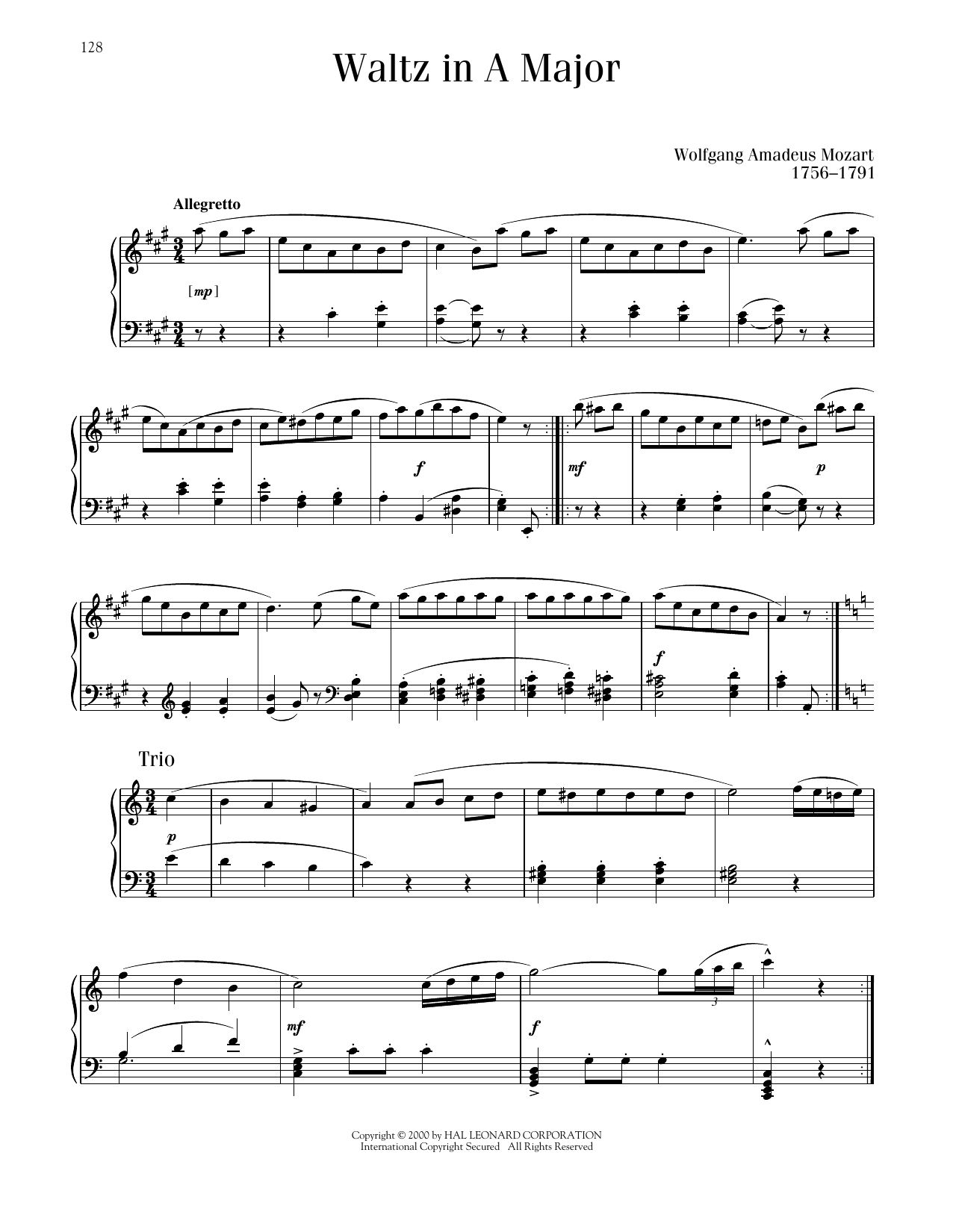 Product picture to: Waltz In A Major