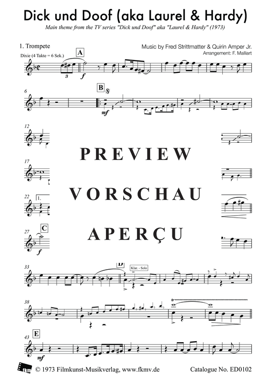 Produktbild zu: Dick und Doof: Trompete 1Aus der TV-Serie "Dick und Doof"