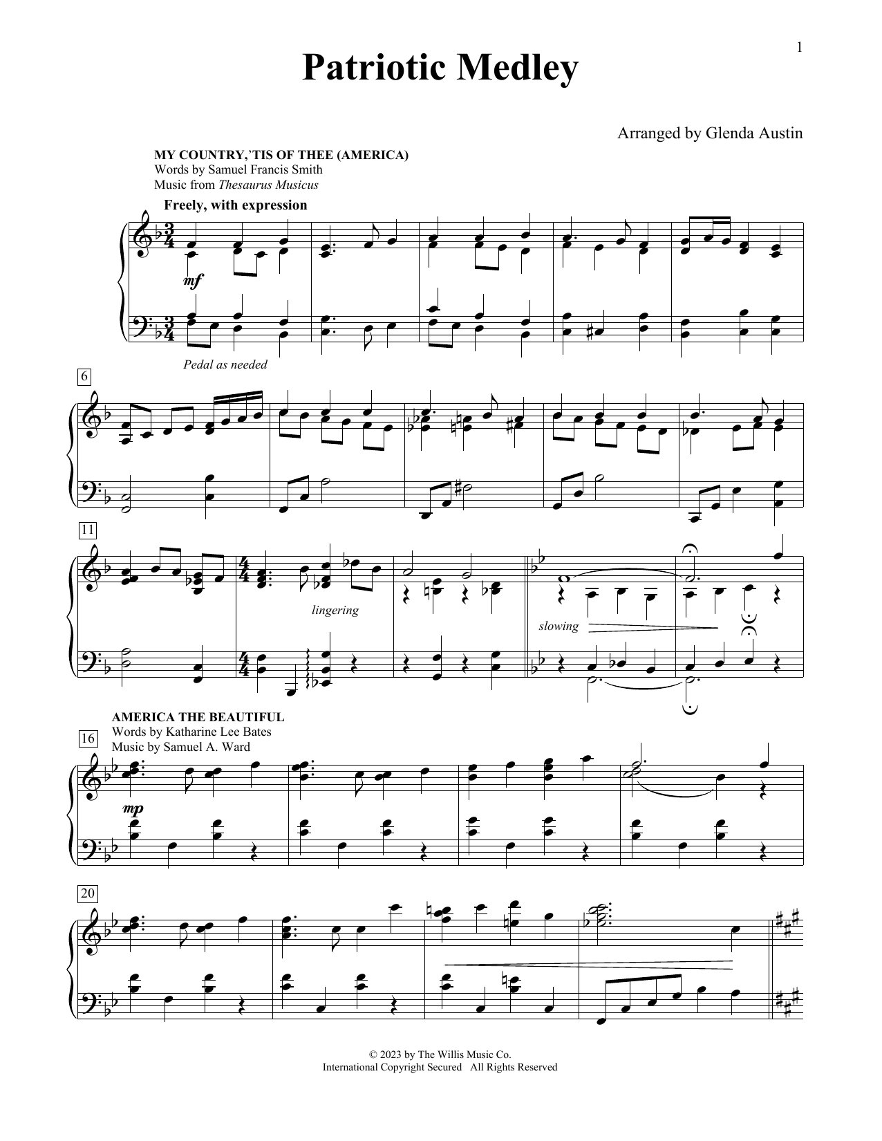 Produktbild zu: Patriotic Medley