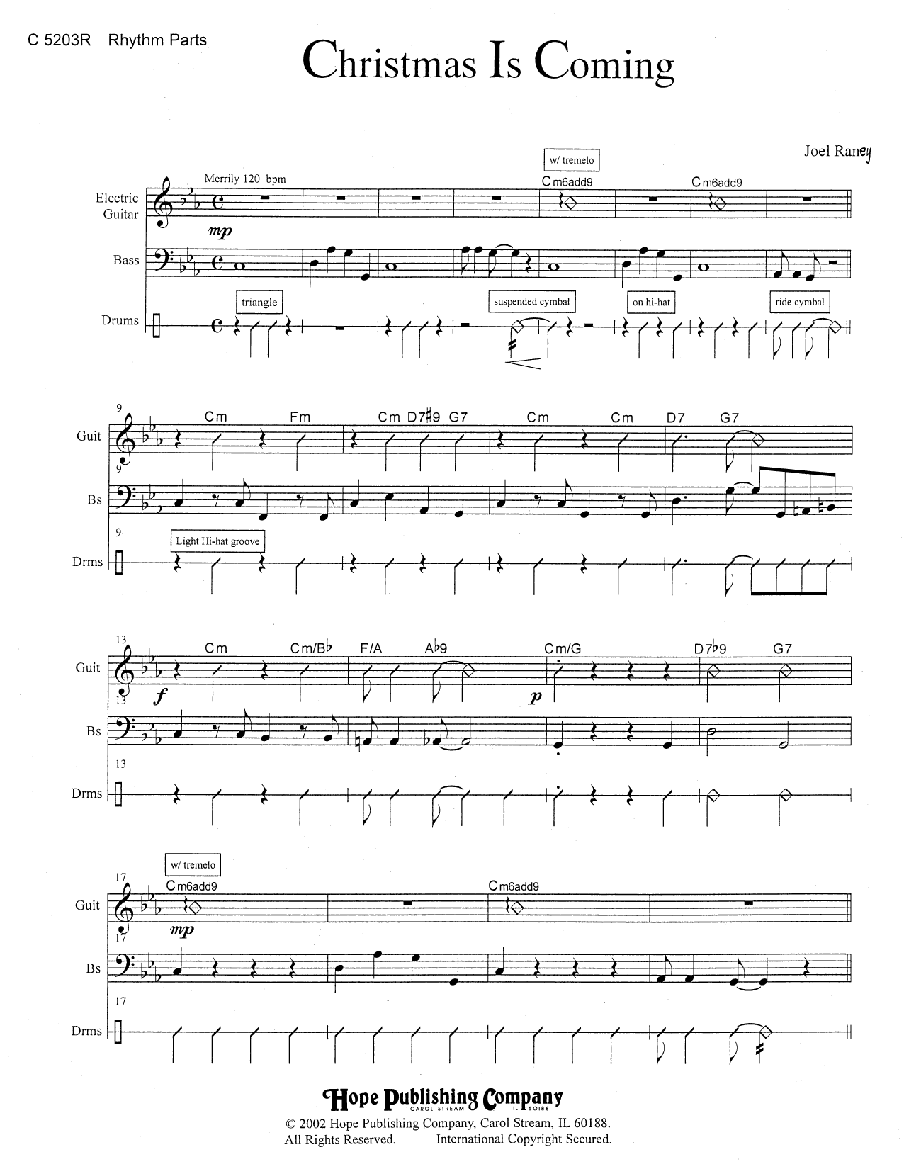 Produktgalerie: Seite 1 von 1 Christmas Is Coming - Rhythm, Joel Raney, Chor