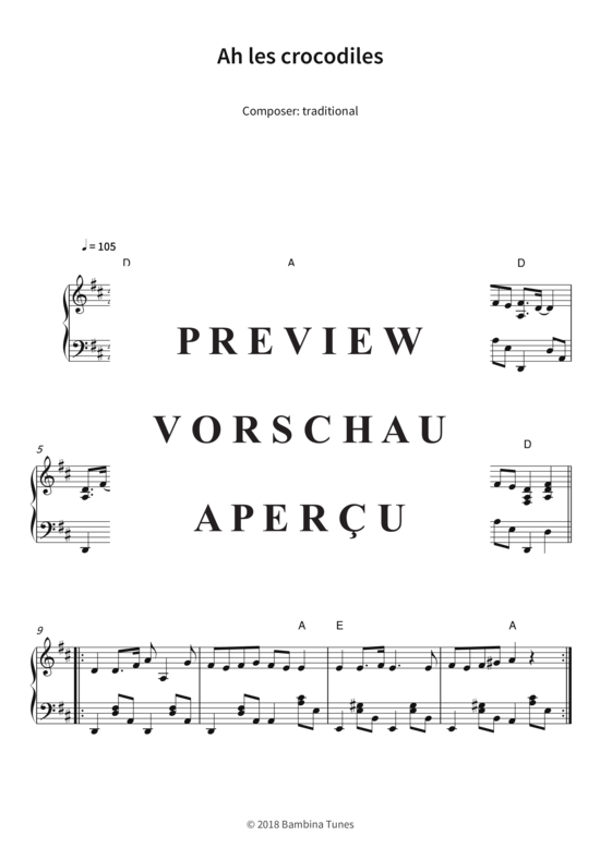 Produktgalerie: Seite 4 von 5 Ah les crocodiles , , Klavier Solo