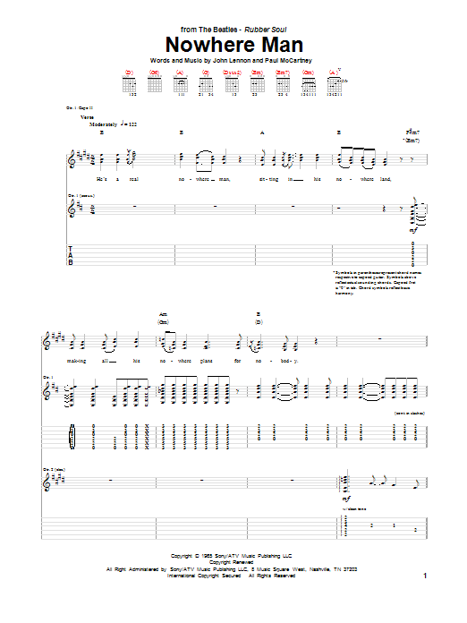 Product gallery: Page 1 of 1 Nowhere Man, The Beatles