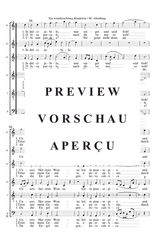 Produktgalerie: Seite 7 von 11 Ein wunderschönes Kindelein, , Gemischter Chor SSAATB