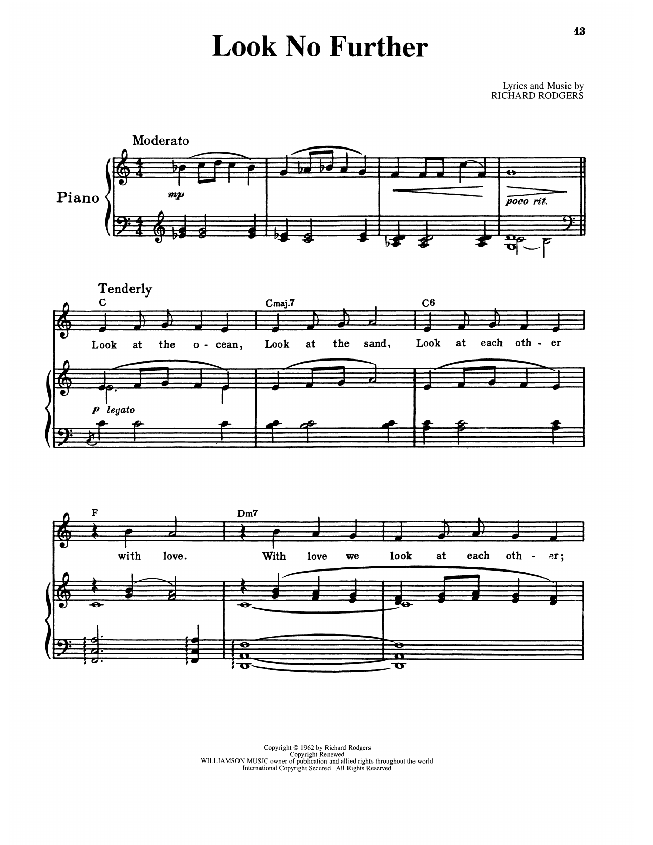 Produktgalerie: Seite 1 von 1 Look No Further (from No Strings), Richard Rodgers, Gesang, Klavier