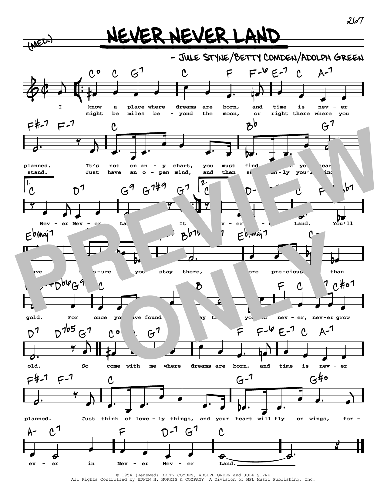 Produktbild zu: Never Never Land (Low Voice)