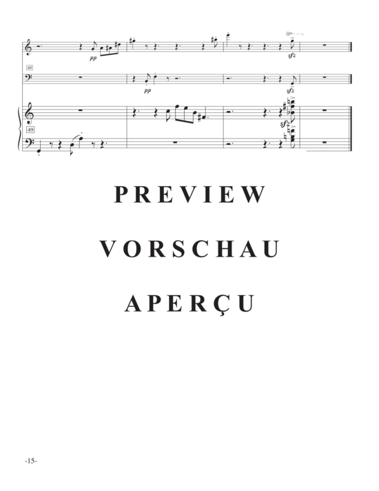 Product gallery: Page 18 of 21 Fugue and Postlude , , (flute, bassoon and piano)