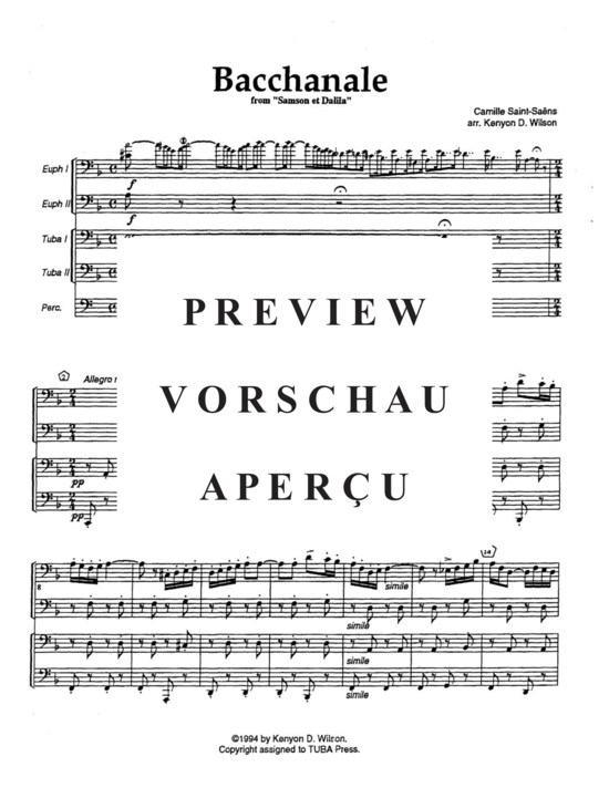Product gallery: Page 5 of 21 Bacchanale Tuba Quartett + Percussion), , (