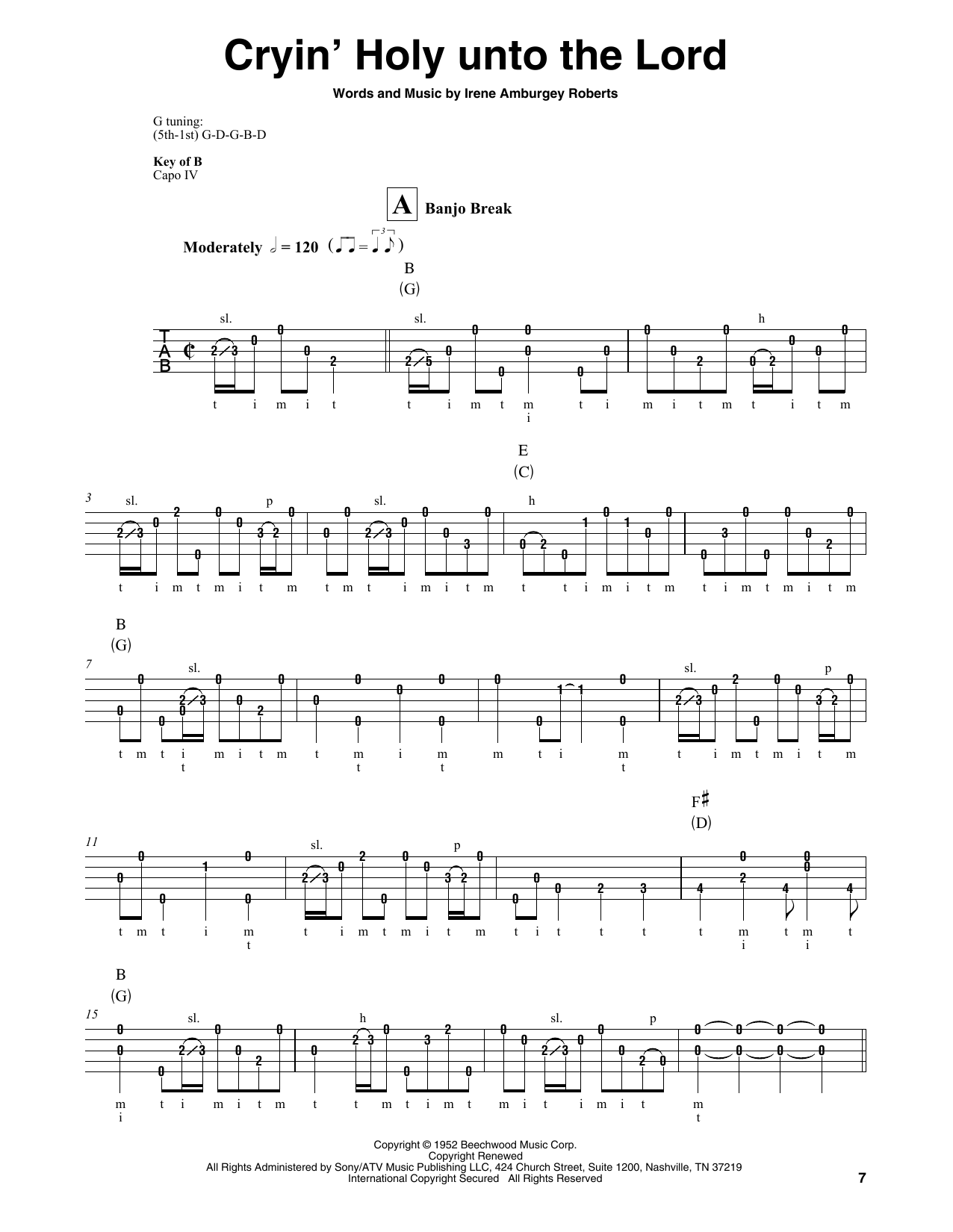 Produktgalerie: Seite 1 von 1 Cryin' Holy Unto The Lord, Martha Carson, Banjo