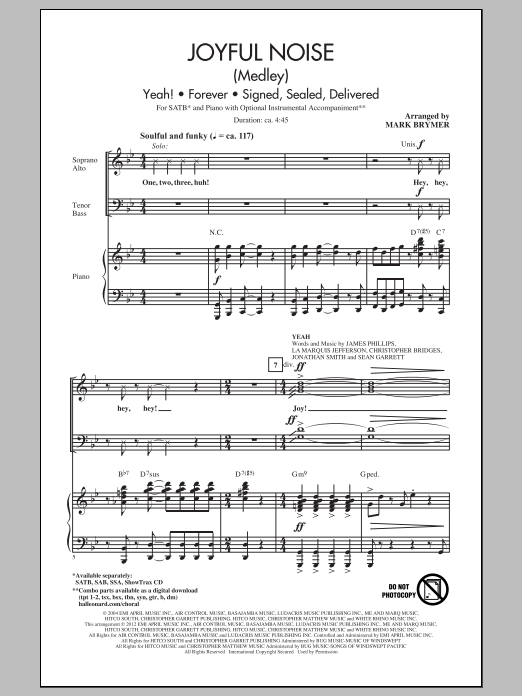 Product picture to: Joyful Noise (Medley)