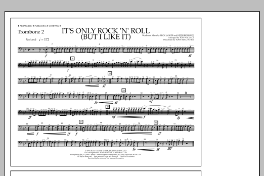Produktbild zu:  It's Only Rock 'n' Roll (But I Like It) - Trombone 2 - Tom Wallace