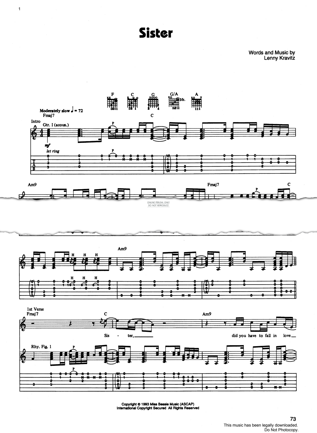 Product gallery: Page 1 of 1 Sister, Lenny Kravitz