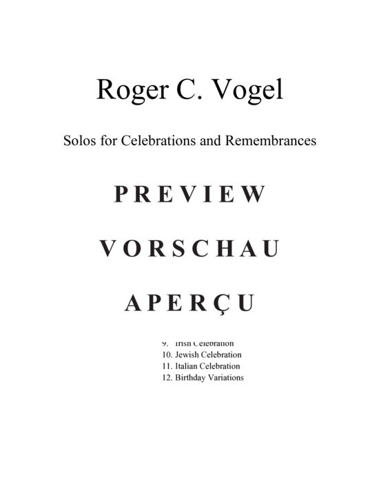 Produktgalerie: Seite 3 von 21 Solos for Celebrations and Remembrances , , (Trompete/Horn Solo)